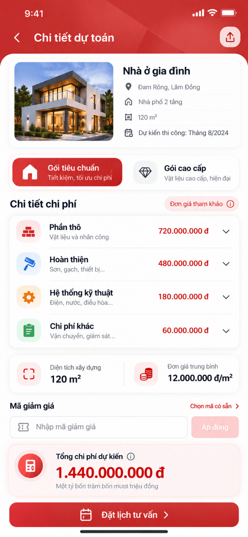 App xây dựng